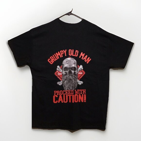 Grumpy Old Man Proceed With Caution Boomer 1964 Graphic T-Shirt Size XL - Picture 1 of 7